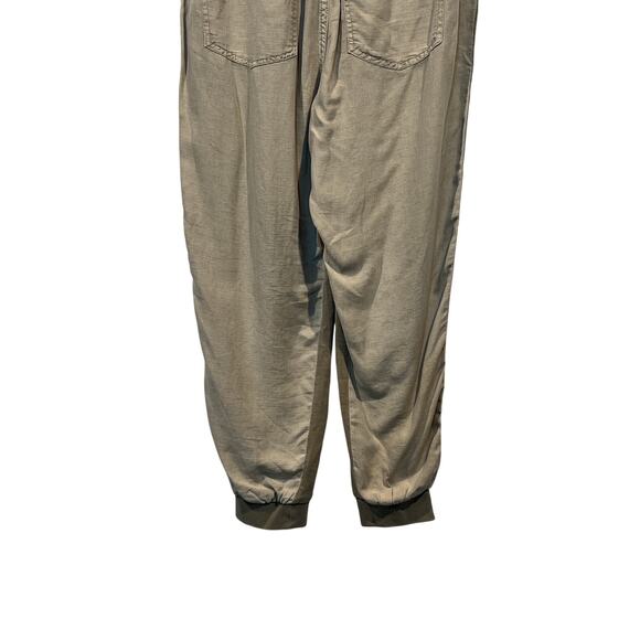 SPLENDID WOMENS XLARGE DRAWSTRING LINEN BLEND LAKESIDE JOGGER KHAKI NEW - Picture 10 of 12